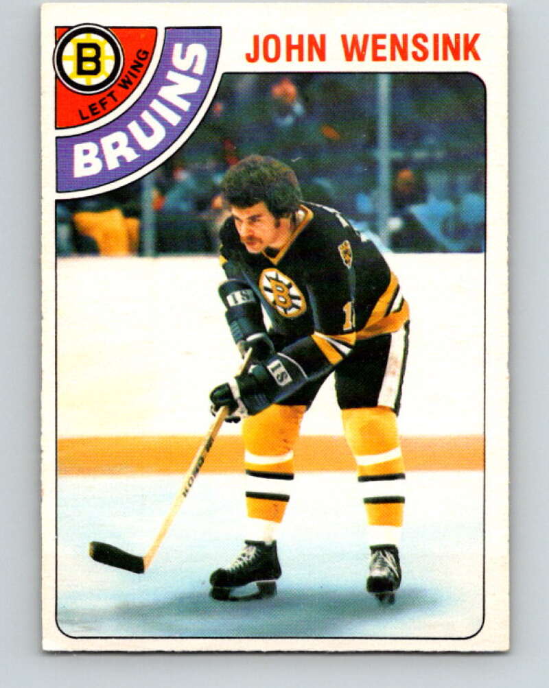 1978-79 O-Pee-Chee #133 John Wensink  RC Rookie Boston Bruins  V22785