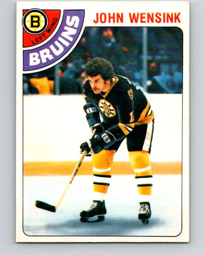 1978-79 O-Pee-Chee #133 John Wensink  RC Rookie Boston Bruins  V22786