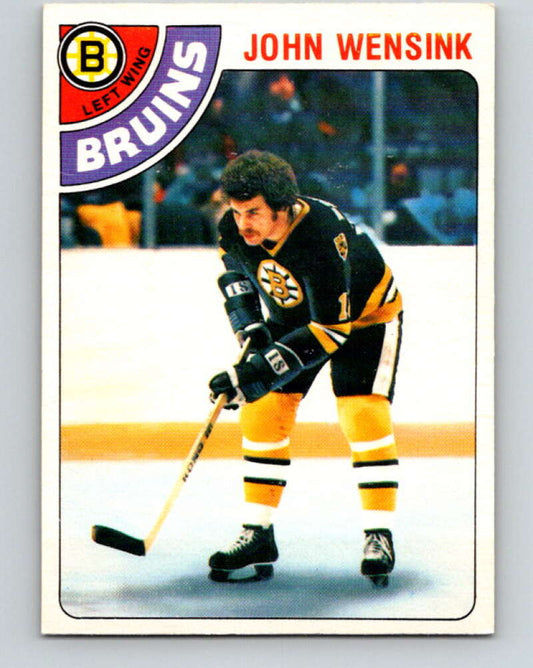1978-79 O-Pee-Chee #133 John Wensink  RC Rookie Boston Bruins  V22786