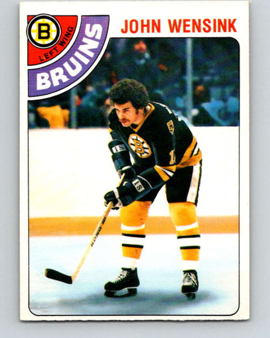 1978-79 O-Pee-Chee #133 John Wensink  RC Rookie Boston Bruins  V22787