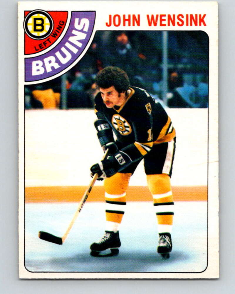 1978-79 O-Pee-Chee #133 John Wensink  RC Rookie Boston Bruins  V22788