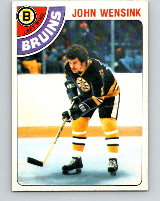 1978-79 O-Pee-Chee #133 John Wensink  RC Rookie Boston Bruins  V22790