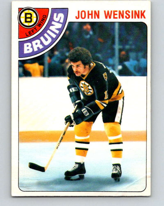 1978-79 O-Pee-Chee #133 John Wensink  RC Rookie Boston Bruins  V22792
