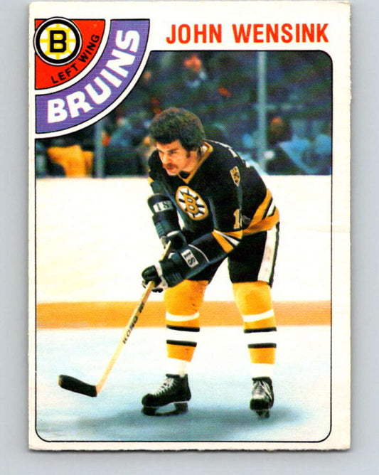 1978-79 O-Pee-Chee #133 John Wensink  RC Rookie Boston Bruins  V22793
