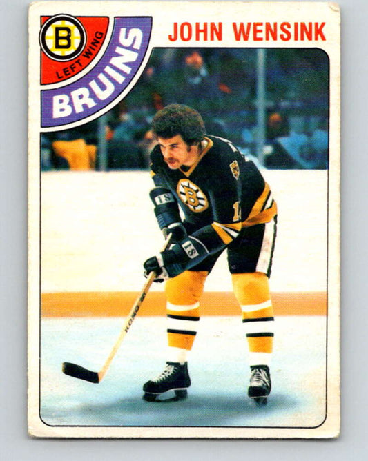 1978-79 O-Pee-Chee #133 John Wensink  RC Rookie Boston Bruins  V22796