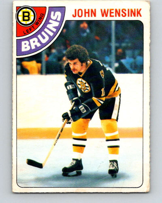 1978-79 O-Pee-Chee #133 John Wensink  RC Rookie Boston Bruins  V22797