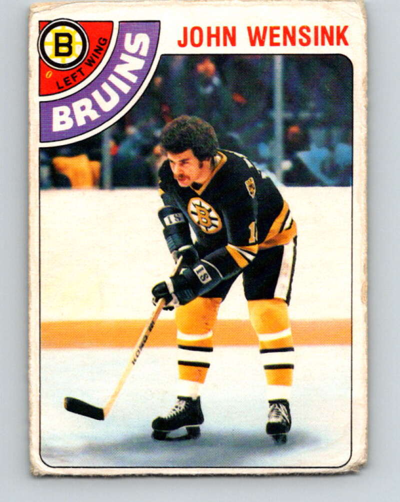 1978-79 O-Pee-Chee #133 John Wensink  RC Rookie Boston Bruins  V22798