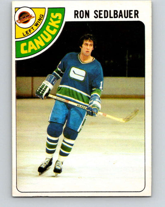 1978-79 O-Pee-Chee #139 Ron Sedlbauer  Vancouver Canucks  V22870