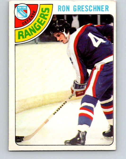 1978-79 O-Pee-Chee #154 Ron Greschner  New York Rangers  V23055