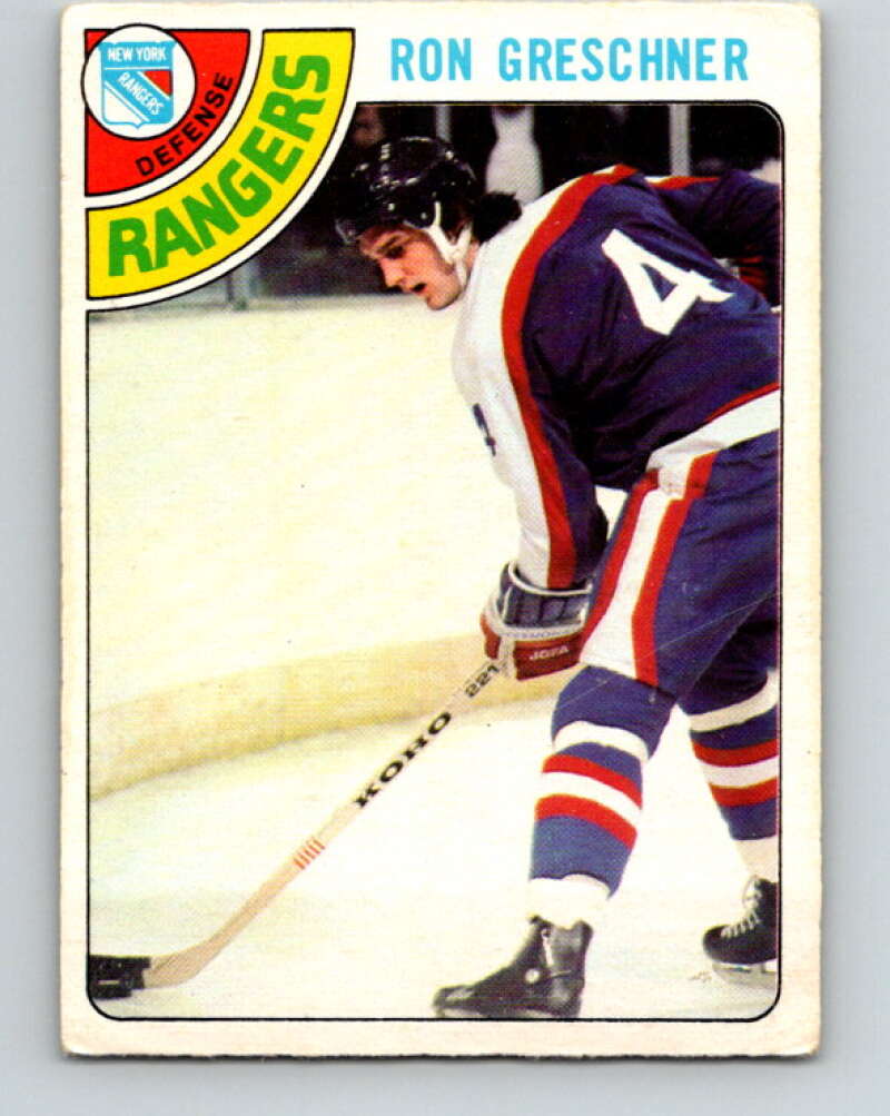 1978-79 O-Pee-Chee #154 Ron Greschner  New York Rangers  V23056