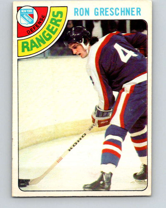 1978-79 O-Pee-Chee #154 Ron Greschner  New York Rangers  V23058