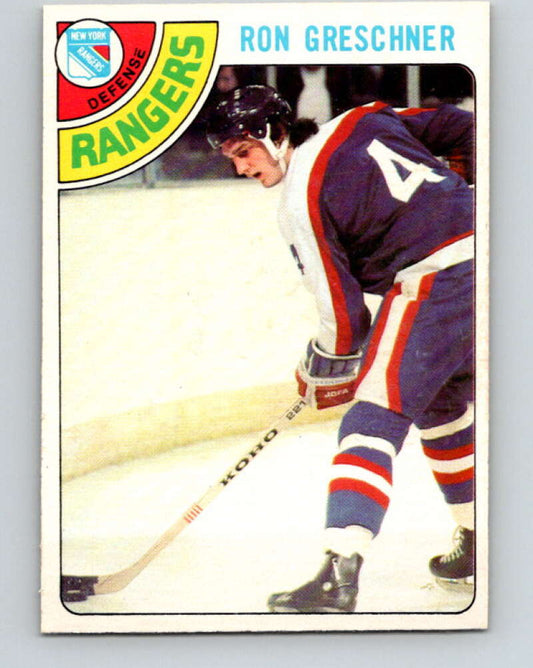 1978-79 O-Pee-Chee #154 Ron Greschner  New York Rangers  V23061
