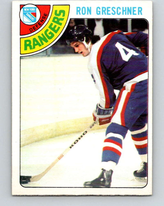 1978-79 O-Pee-Chee #154 Ron Greschner  New York Rangers  V23062
