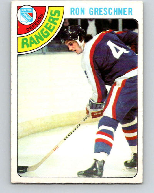 1978-79 O-Pee-Chee #154 Ron Greschner  New York Rangers  V23065
