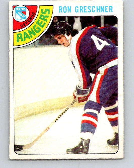 1978-79 O-Pee-Chee #154 Ron Greschner  New York Rangers  V23067