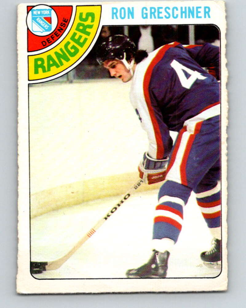 1978-79 O-Pee-Chee #154 Ron Greschner  New York Rangers  V23068