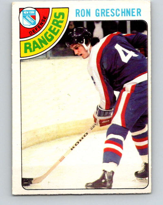 1978-79 O-Pee-Chee #154 Ron Greschner  New York Rangers  V23070