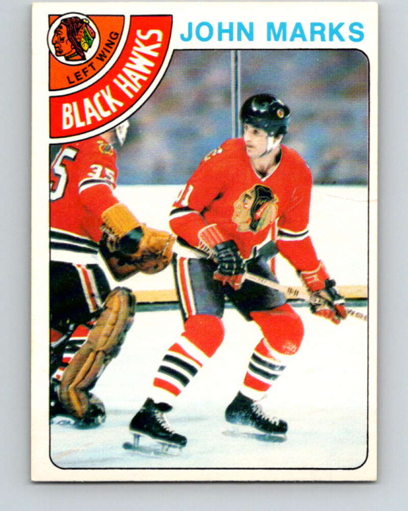 1978-79 O-Pee-Chee #157 John Marks  Chicago Blackhawks  V23093
