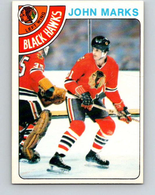 1978-79 O-Pee-Chee #157 John Marks  Chicago Blackhawks  V23093