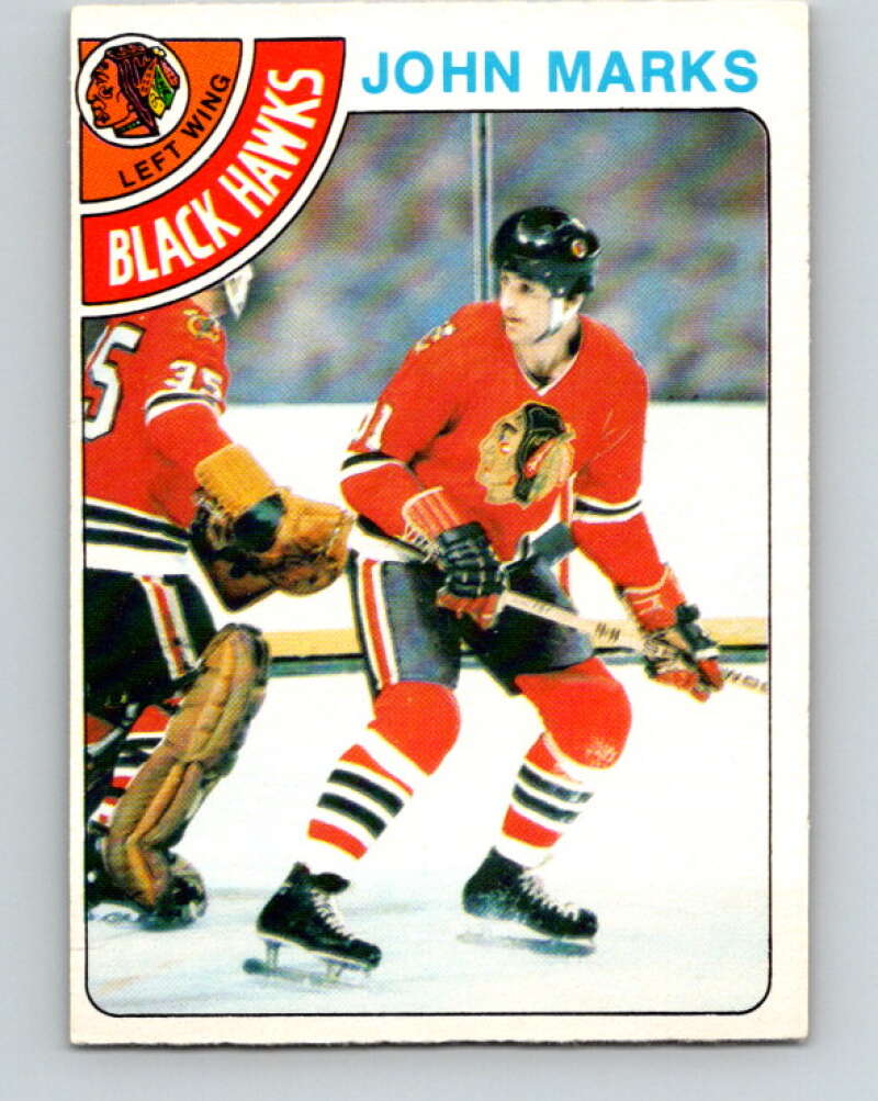 1978-79 O-Pee-Chee #157 John Marks  Chicago Blackhawks  V23094