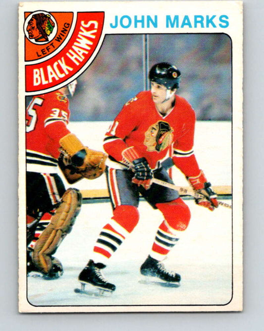 1978-79 O-Pee-Chee #157 John Marks  Chicago Blackhawks  V23095
