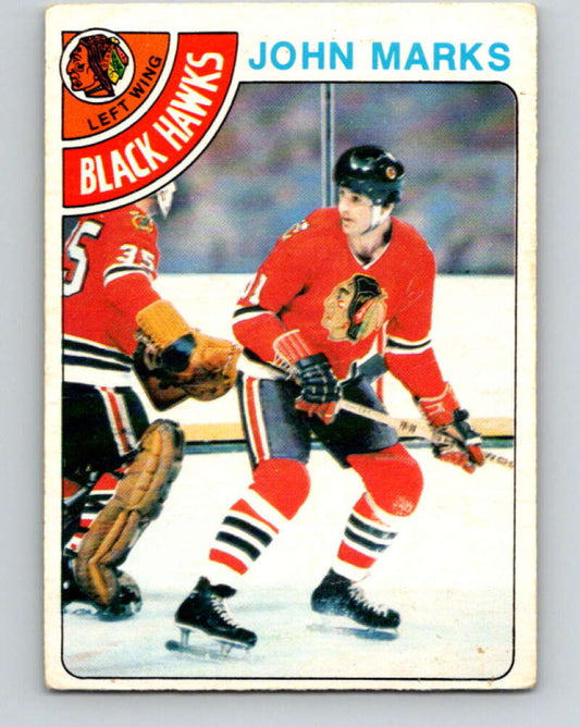 1978-79 O-Pee-Chee #157 John Marks  Chicago Blackhawks  V23096