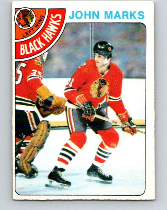 1978-79 O-Pee-Chee #157 John Marks  Chicago Blackhawks  V23097