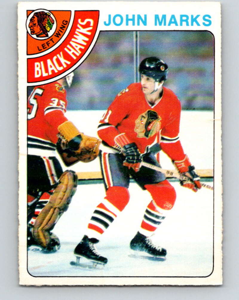 1978-79 O-Pee-Chee #157 John Marks  Chicago Blackhawks  V23098