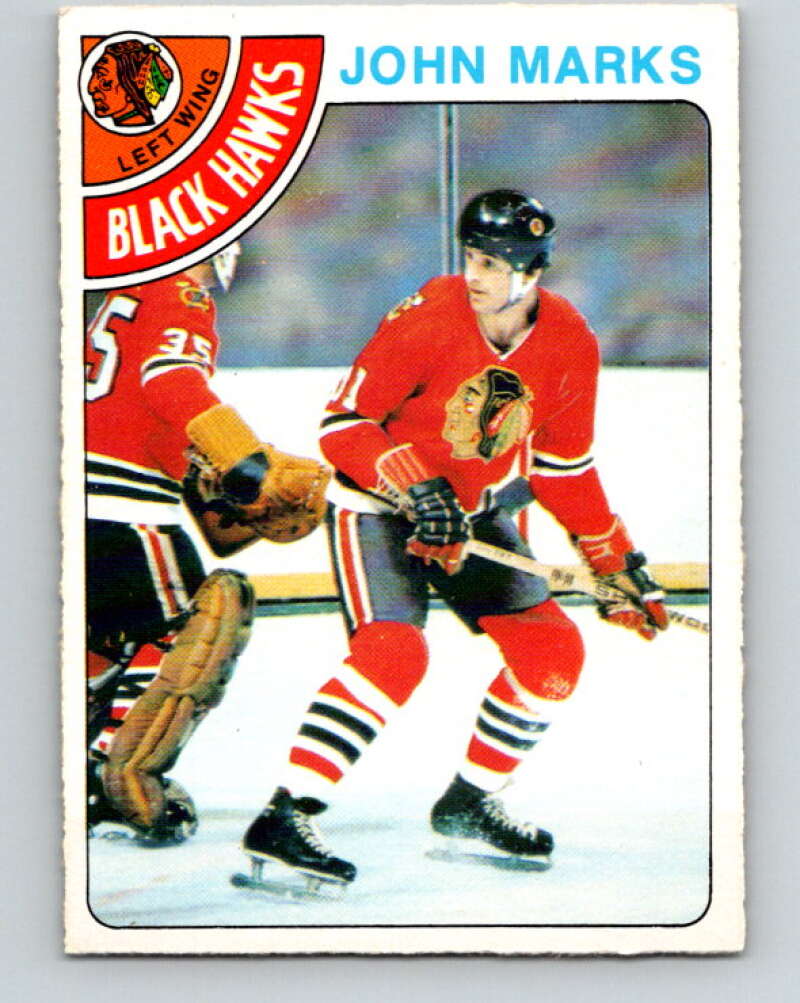 1978-79 O-Pee-Chee #157 John Marks  Chicago Blackhawks  V23099