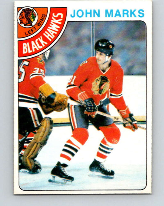 1978-79 O-Pee-Chee #157 John Marks  Chicago Blackhawks  V23100