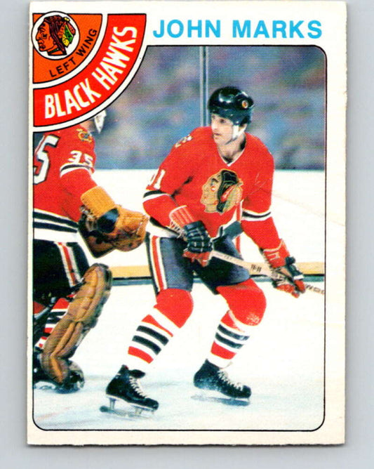 1978-79 O-Pee-Chee #157 John Marks  Chicago Blackhawks  V23101