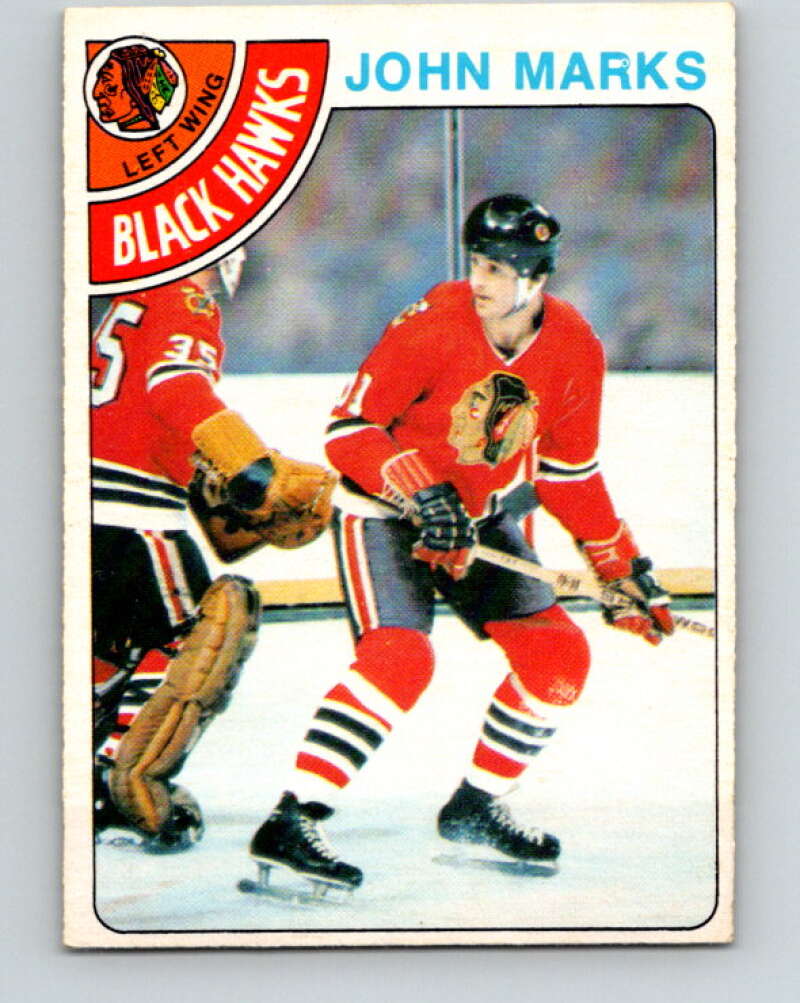 1978-79 O-Pee-Chee #157 John Marks  Chicago Blackhawks  V23102