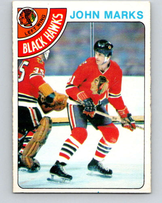 1978-79 O-Pee-Chee #157 John Marks  Chicago Blackhawks  V23104