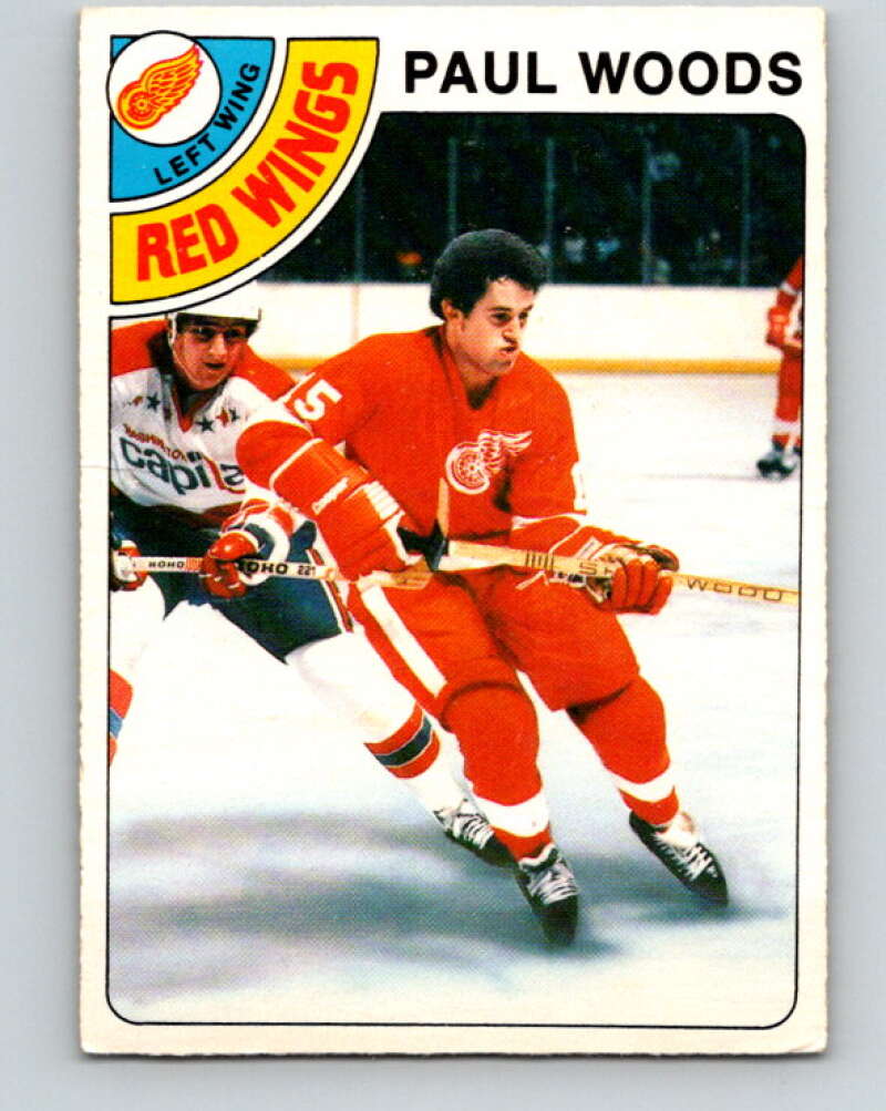 1978-79 O-Pee-Chee #159 Paul Woods RC Rookie Red Wings  V23108