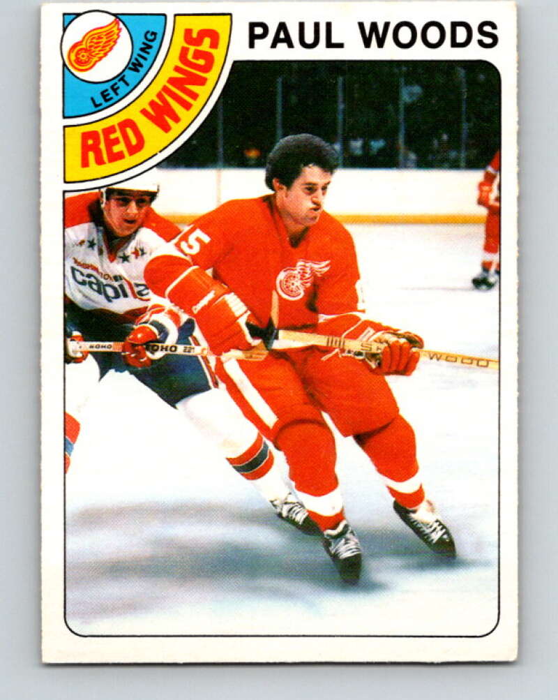1978-79 O-Pee-Chee #159 Paul Woods RC Rookie Red Wings  V23110