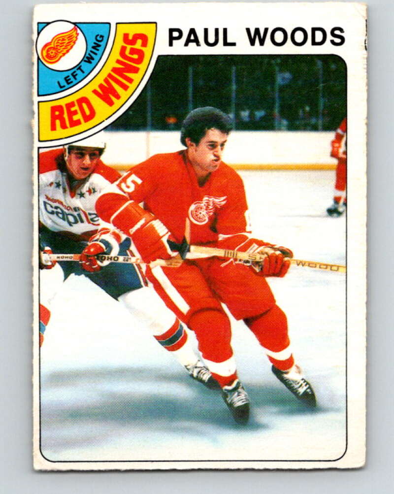 1978-79 O-Pee-Chee #159 Paul Woods RC Rookie Red Wings  V23111