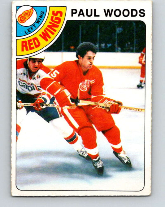 1978-79 O-Pee-Chee #159 Paul Woods RC Rookie Red Wings  V23112