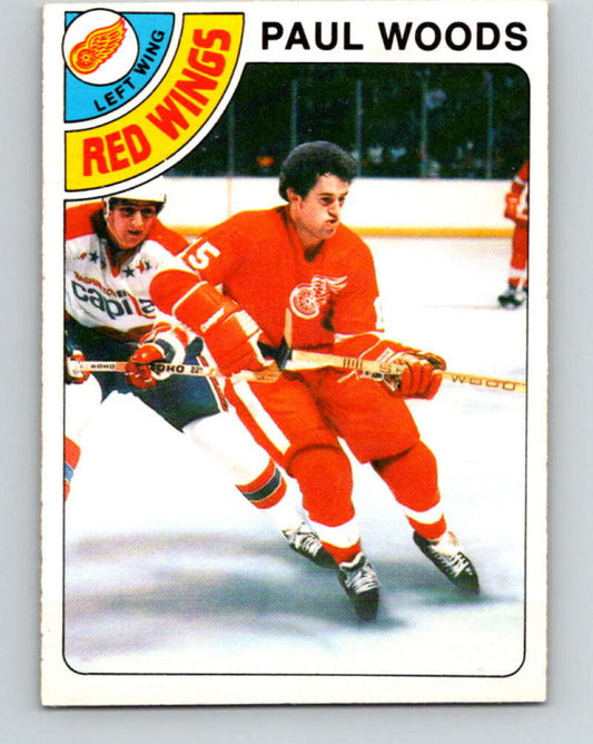 1978-79 O-Pee-Chee #159 Paul Woods RC Rookie Red Wings  V23113