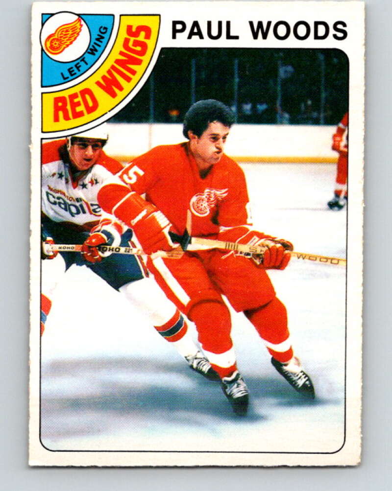 1978-79 O-Pee-Chee #159 Paul Woods RC Rookie Red Wings  V23114