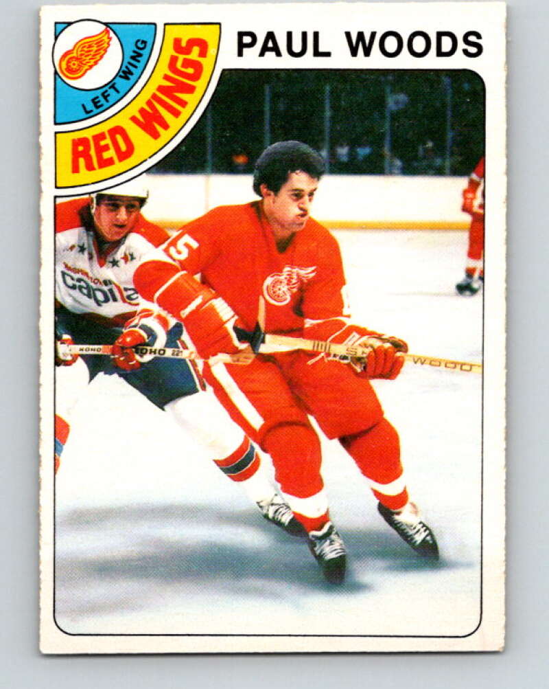 1978-79 O-Pee-Chee #159 Paul Woods RC Rookie Red Wings  V23116