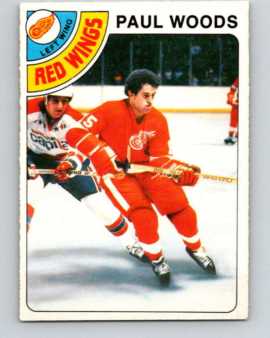 1978-79 O-Pee-Chee #159 Paul Woods RC Rookie Red Wings  V23116
