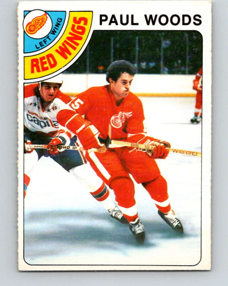 1978-79 O-Pee-Chee #159 Paul Woods RC Rookie Red Wings  V23118