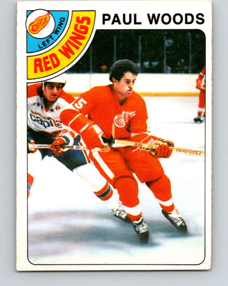 1978-79 O-Pee-Chee #159 Paul Woods RC Rookie Red Wings  V23120