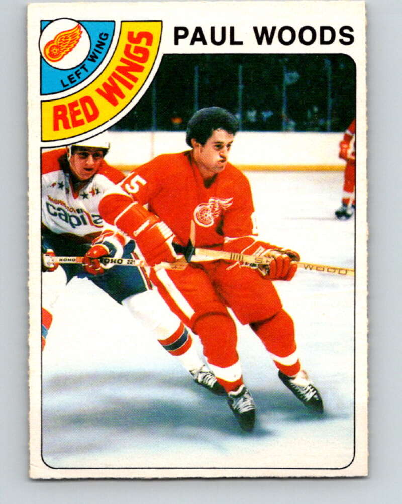 1978-79 O-Pee-Chee #159 Paul Woods RC Rookie Red Wings  V23122