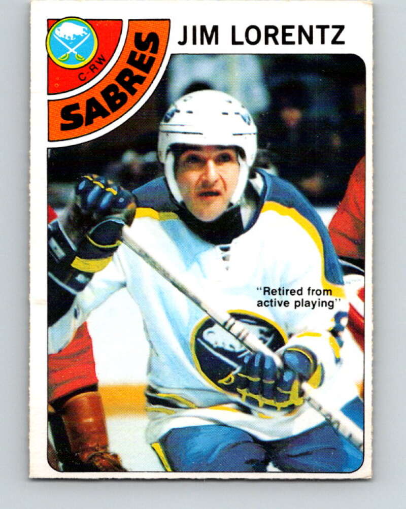 1978-79 O-Pee-Chee #161 Jim Lorentz  Buffalo Sabres  V23136