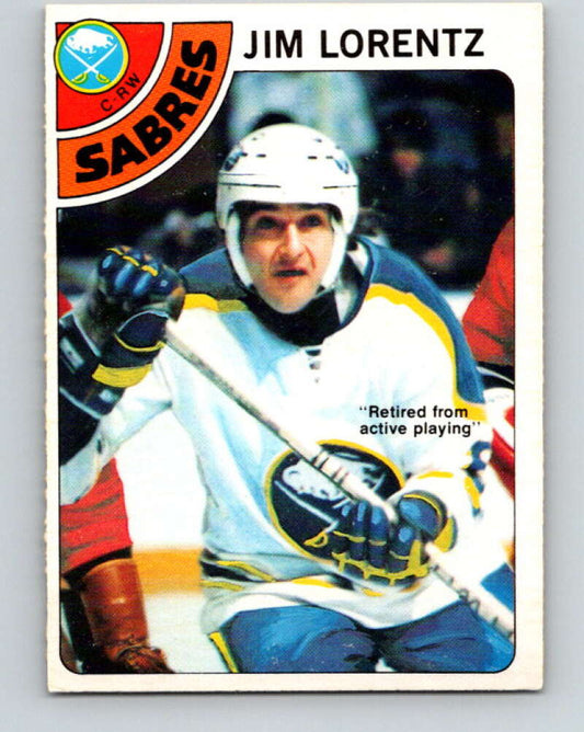 1978-79 O-Pee-Chee #161 Jim Lorentz  Buffalo Sabres  V23138