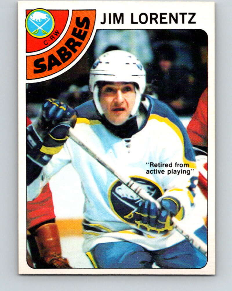 1978-79 O-Pee-Chee #161 Jim Lorentz  Buffalo Sabres  V23139