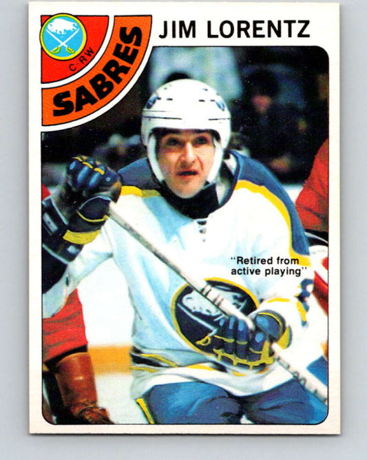 1978-79 O-Pee-Chee #161 Jim Lorentz  Buffalo Sabres  V23139