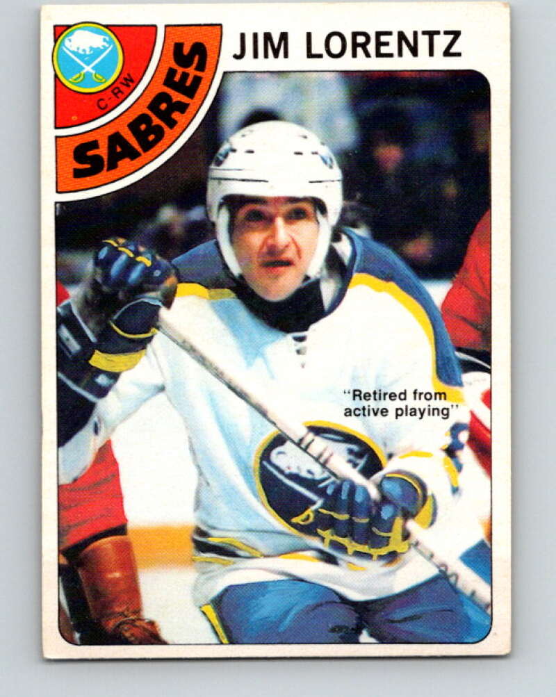 1978-79 O-Pee-Chee #161 Jim Lorentz  Buffalo Sabres  V23140