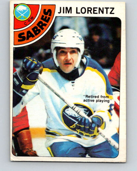 1978-79 O-Pee-Chee #161 Jim Lorentz  Buffalo Sabres  V23141